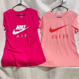 Nike Women’s Fuchsia and Peach Tees